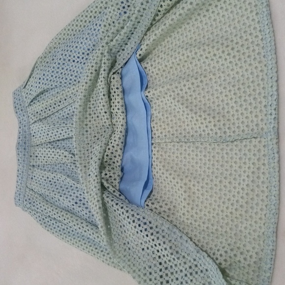 Asilio Revolve Lemonade Lake Embroidered Eyelet A-line Midi Skirt in Sea Mist - Picture 14 of 14